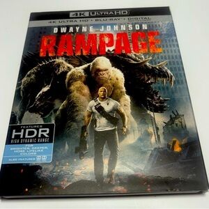 Rampage 4K Ultra HD Blu-ray and digital release of the 2018 film,